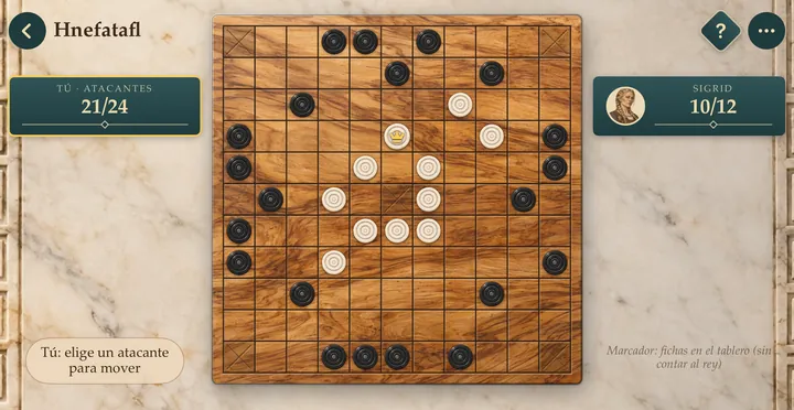 Hnefatafl against Sigrid the skald