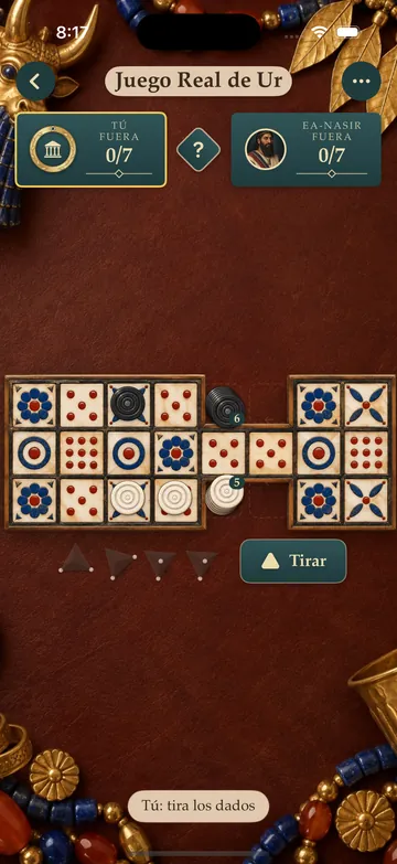 A game of the Royal Game of Ur against Ea-nasir the merchant